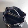 Bottega Veneta Andiamo Small East/West Bag In Black Intrecciato Lambskin 362