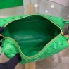 Bottega Veneta Mini Loop Bag In Green Intrecciato Lambskin 366