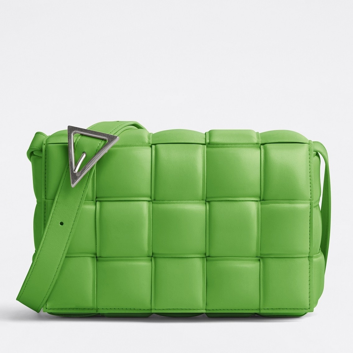 Bottega Veneta Padded Cassette Bag In Acid Green Lambskin 226