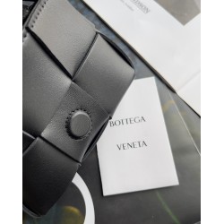 Bottega Veneta Candy Cassette Bag In Black Lambskin 724