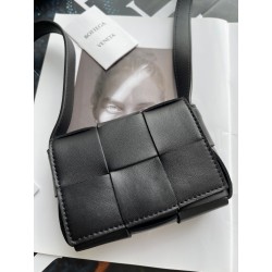 Bottega Veneta Candy Cassette Bag In Black Lambskin 724