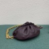 Bottega Veneta The Belt Chain Pouch In Grape Nappa Leather 847