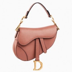 Dior Mini Saddle Bag In Nude Calfskin 516