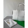 Bottega Veneta Arco Small Tote In White Grained Leather 377