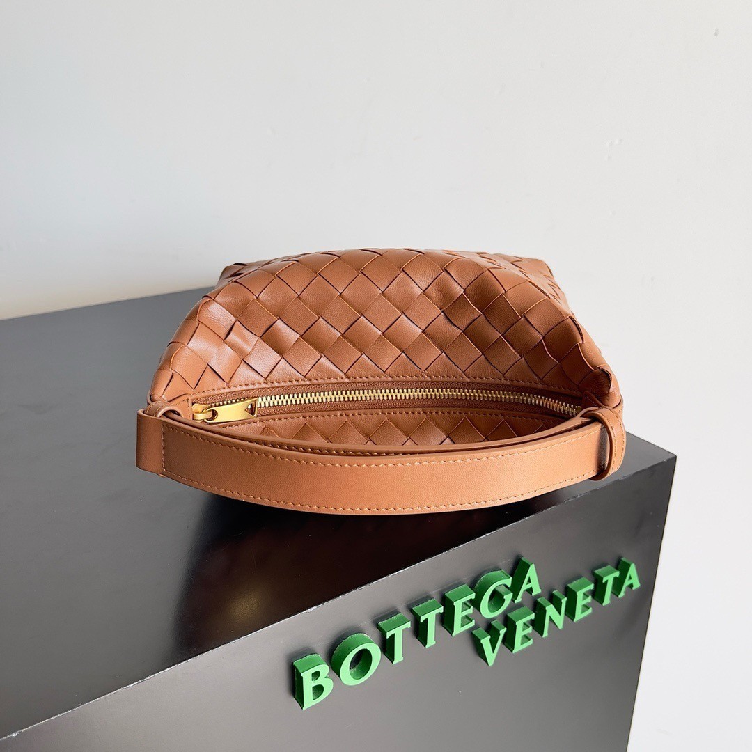 Bottega Veneta Mini Wallace Bag in Brown Intrecciato Calfskin 912