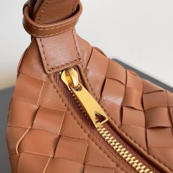 Bottega Veneta Mini Wallace Bag in Brown Intrecciato Calfskin 912