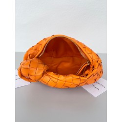 Bottega Veneta BV Jodie Mini Bag In Orange Intrecciato Lambskin 936