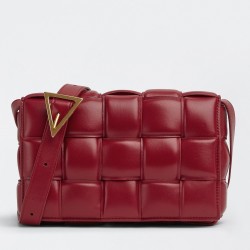 Bottega Veneta Padded Cassette Bag In Dard Red Lambskin 590