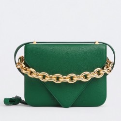 Bottega Veneta Mount Small Bag In Green Leather 895