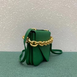 Bottega Veneta Mount Small Bag In Green Leather 895