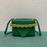 Bottega Veneta Mount Small Bag In Green Leather 895