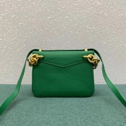 Bottega Veneta Mount Small Bag In Green Leather 895