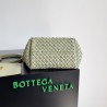 Bottega Veneta Mini Cabat Bag In Travertine Intrecciato Lambskin 001