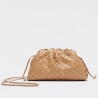 Bottega Veneta Mini Pouch In Beige Intrecciato Lambskin 002