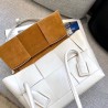 Bottega Veneta Arco Medium Bag In White Intrecciato Calfskin 218