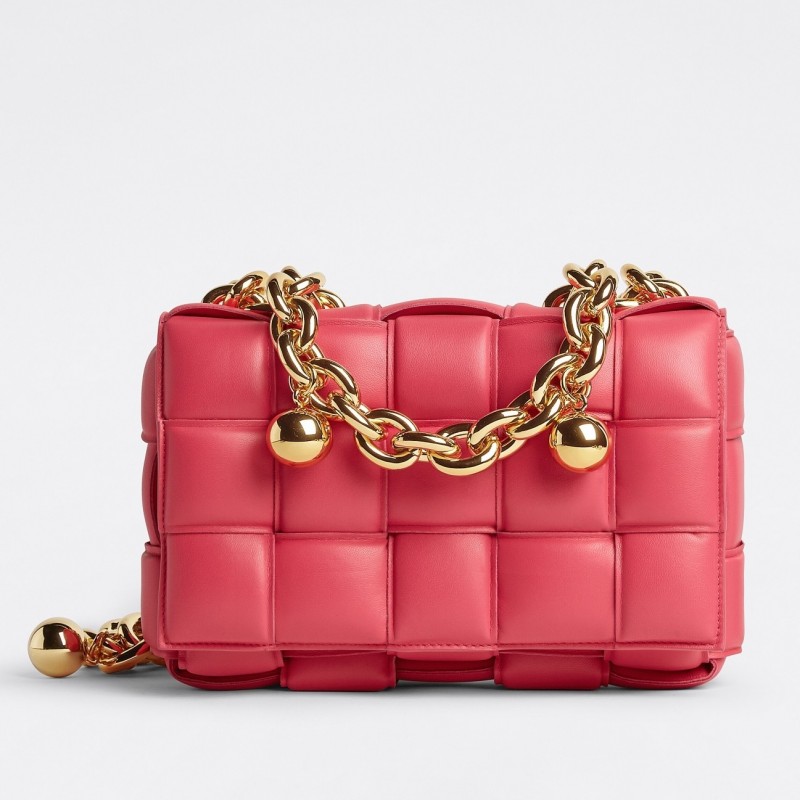 Bottega Veneta Chain Cassette Bag In Lollipop Lambskin 262