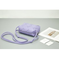 Bottega Veneta Small Cassette Camera Bag In Wisteria Lambskin 364