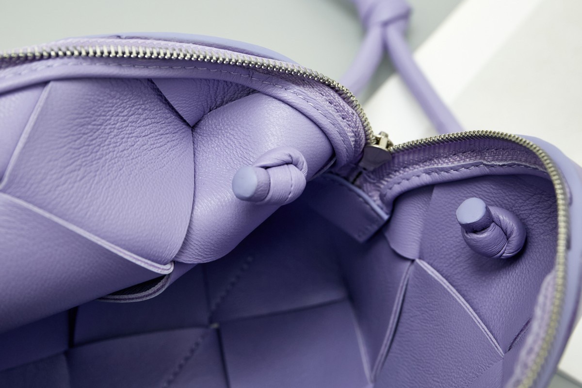 Bottega Veneta Small Cassette Camera Bag In Wisteria Lambskin 364