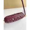 Bottega Veneta Knot Minaudiere On Strap In Barolo Foulard Intreccio Leather 541