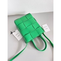 Bottega Veneta Mini Cassette Tote Bag In Parakeet Lambskin 572