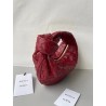 Bottega Veneta BV Jodie Mini Bag In Dark Red Intrecciato Lambskin 608
