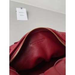 Bottega Veneta BV Jodie Mini Bag In Dark Red Intrecciato Lambskin 608