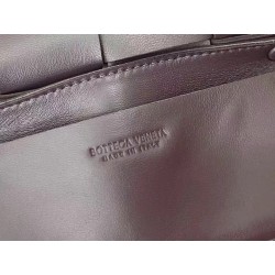 Bottega Veneta Cassette Belt Bag In Grape Intrecciato Leather 038