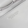 Bottega Veneta Small Cassette Bag In White Intrecciato Lambskin 132