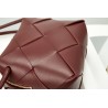 Bottega Veneta Mini Cassette Camera Bag In Bordeaux Lambskin 926