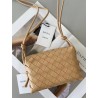 Bottega Veneta Mini Loop Bag In Beige Intrecciato Lambskin 325