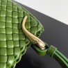 Bottega Veneta Clicker Small Bag in Avocado Intrecciato Lambskin 379