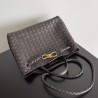 Bottega Veneta Medium Andiamo Bag In Fondant Intrecciato Lambskin 403