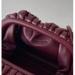 Bottega Veneta Mini Pouch In Grape Intrecciato Lambskin 431