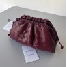 Bottega Veneta Mini Pouch In Grape Intrecciato Lambskin 431