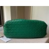 Bottega Veneta Large Pouch Clutch In Green Intrecciato Lambskin 860