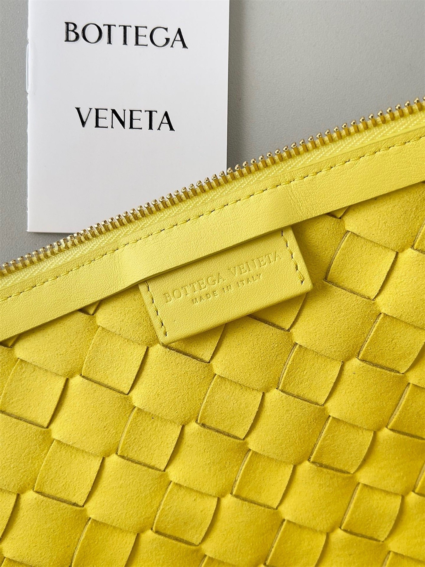 Bottega Veneta Turn Bag In Yellow Intrecciato Lambskin 047