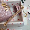 Dior Mini Lady Dior Bag In Lotus Pearly Lambskin 243