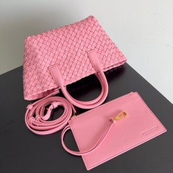 Bottega Veneta Mini Cabat Bag In Ribbon Intrecciato Lambskin 018