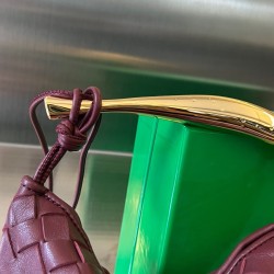 Bottega Veneta Sardine Mini Bag In Barolo Intrecciato Lambskin 093
