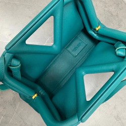 Bottega Veneta Small Point Top Handle Bag In Mallard Nappa Leather 145