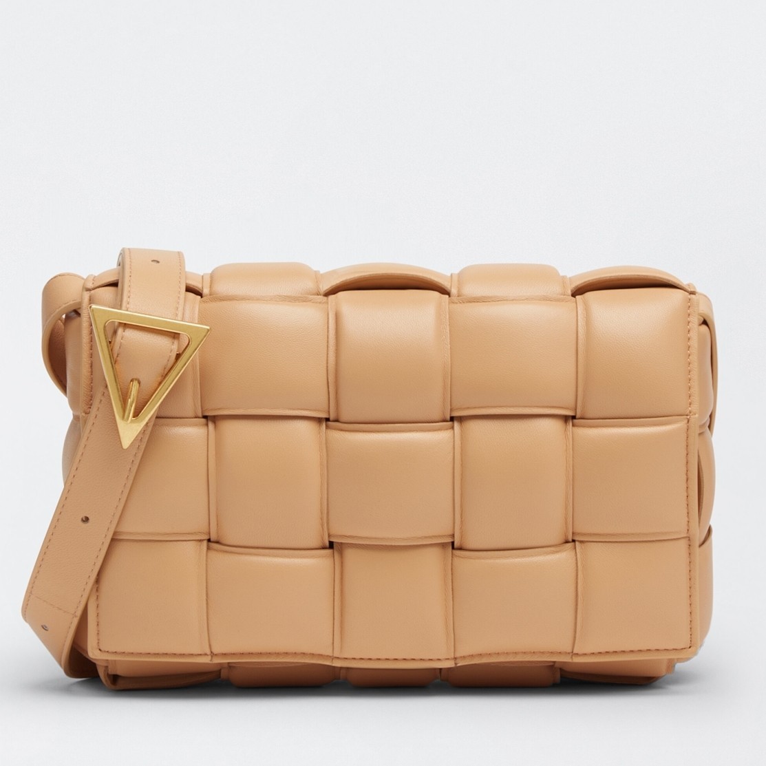 Bottega Veneta Padded Cassette Bag In Almond Lambskin 251