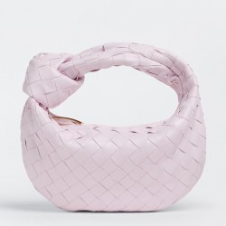 Bottega Veneta BV Jodie Mini Bag In Light Pink Intrecciato Lambskin 132