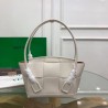 Bottega Veneta Arco Small Bag In White Intrecciato Calfskin 588