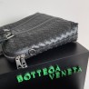 Bottega Veneta Large Briefcase In Black Intrecciato Calfskin 649