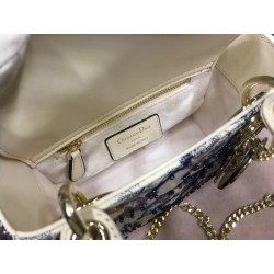 Dior Mini Lady Dior Bag With Toile De Jouy Printed 442