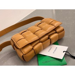 Bottega Veneta Small Padded Cassette Bag In Camel Lambskin 750