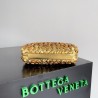 Bottega Veneta Knot Minaudiere Clutch in Gold Sequins Laminated Leather 184