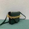 Bottega Veneta Mount Small Bag In Green Calfskin 301