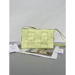 Bottega Veneta Cassett Bag In Lemon Wrinkled Calfskin 327