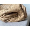 Bottega Veneta Large Pouch Clutch In Beige Intrecciato Lambskin 080